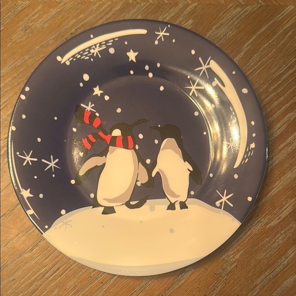 Vera Bradley Winter Wonderland Plate Set - Blue and White - Picture 5 of 6